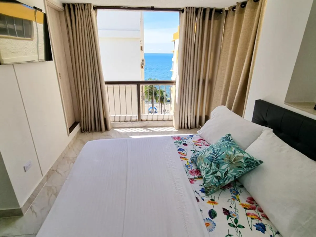 Apartamento Con Acceso Directo Al Mar Rodadero - By Bedviajes 산타마르타 아파트