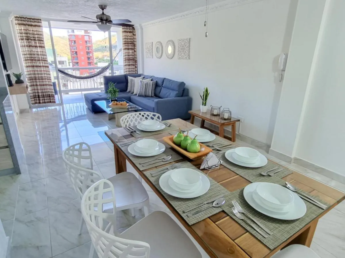 Apartamento Con Acceso Directo Al Mar Rodadero - By Bedviajes 산타마르타 0*,